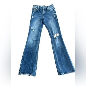Petra 153 distressed flares, size 27/7
